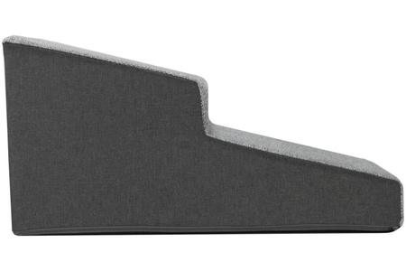 Schody dla psa Welsti 30cm 2 pochylne stopnie ciemne szare